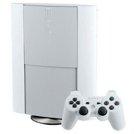 Restored Sony PlayStation 3 PS3 Super Slim System 500GB White (Refurbished)