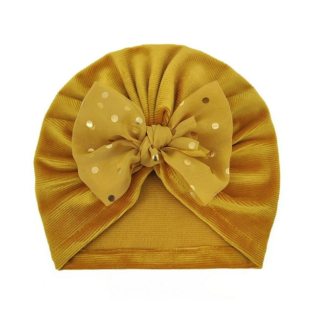 Baby Hat Charming Elastic Fabric Bowknot Design Infant Beanie Cap for Baby Shower
