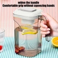 thumbnail image 6 of Horivan Cold Brew Pitcher with Lid, Large Capacity 2L Transparent Plastic Jug for Iced Tea, Coffee, Lemonade, Home Kitchen Office Party Drinkware, Leak-Proof Beverage Dispenser, 6 of 7