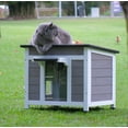 thumbnail image 5 of Outdoor Cat House Feral Cat Enclosure for Small Cat Dog Shelter, 5 of 10