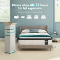 thumbnail image 3 of Serweet Twin XL Size Mattress, 12 Inch Memory Foam Hybrid Twin Mattress for Back & Pressure Relief, Comfort Plush Euro Pillow Top Mattress in a Box, Medium Firm, Made in North America, 3 of 7