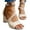 Beige, variant on Suede Heel Sandals for Women Peep Toe Ankle Buckle Walking Pumps Cutout Dressy Shoes