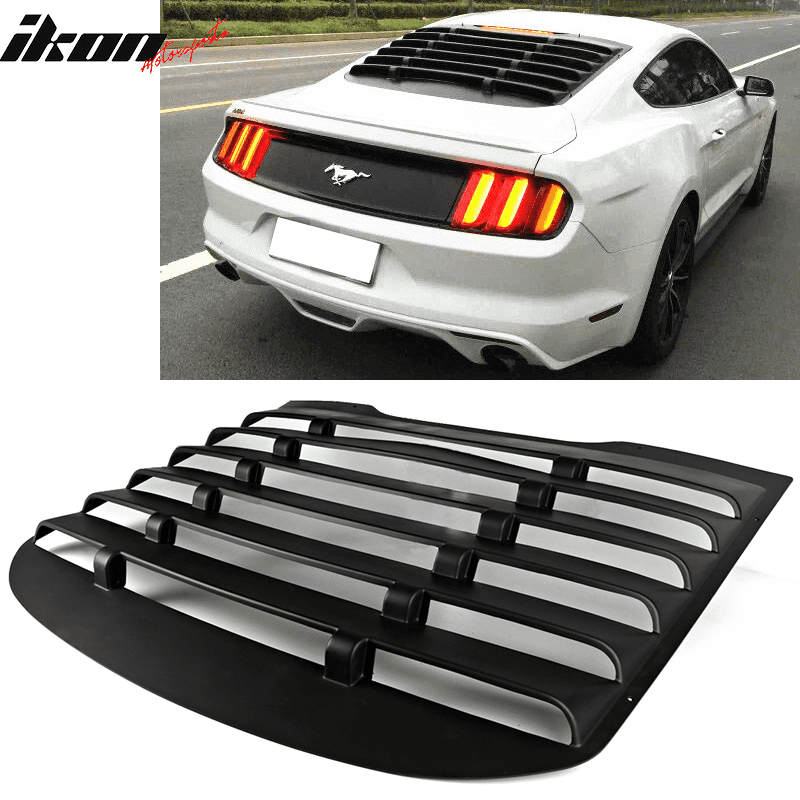 ford mustang window louvers