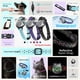 thumbnail image 2 of Collar de gato impermeable, collar de para gato con patrón de pescado luminoso y reflectante, collar ligero para etiqueta, rastreador GPS oculto para gatos, gatitos, cachorros (9-13 pulgadas), 2 of 8
