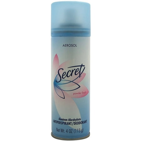 Secret Anti-Perspirant Deodorant Aerosol Spray Powder Fresh 4 oz (Pack of 2)