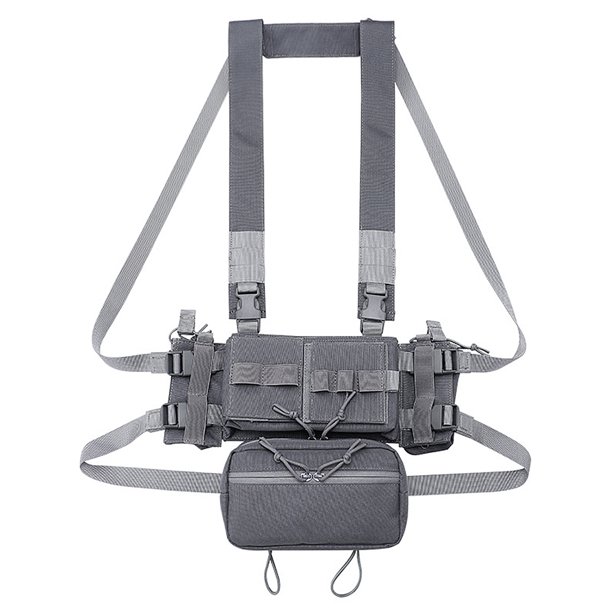Bolsa de pecho táctica Bolsa de chaleco Molle Bolsa frontal de manos libres