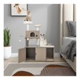 thumbnail image 2 of Cat Tree with Litter Box Enclosure - 2-in-1 Modern Cat Tower for Indoor Cats - Space Saving Furniture with Scratching Posts & Plush Perch, 2 of 9