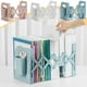 thumbnail image 1 of Platos sujetalibros de sobremesa | Soporte para libros plegable y extensible | Estantería de plástico personalizable, blanco, azul rosa | Resistente, resistente a arañazos, que ahorra espacio, 1 of 6