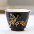 thumbnail image 3 of 1pc 70ml Ceramic Water Cup Tea Cup Drinking Cup Water Storage Cup for Home Restaurant Hotel (Black), 3 of 8