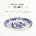 thumbnail image 3 of Spode Blue Italian Chip and Dip Serving Tray, Use for Hosting, Display Appetizers, Cheese, Chips, and Salsa, 14.5-inch, Made of Fine Porcelain, Microwave and Dishwasher Safe, 3 of 7