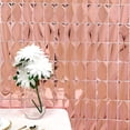 thumbnail image 4 of Balsa Circle Metallic Rose Gold Rectangle 6 feet Foil Tassels Fringe Backdrop Curtains Party, 4 of 8