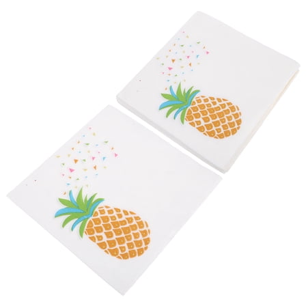 Milisten 20 Sheets Pineapple Napkins Multi Colored Paper for Daily Use