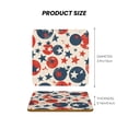 thumbnail image 3 of Multi-Shape Mdf Cork Coaster 4 Pieces Of Anti-Slip, Anti-Wear And Anti-Fouling 3.9in Easy To Clean And Stable Structure Independence Day Theme Star (2) Square, 3 of 7