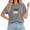 2-grey, variant on Cozymy Hangin' With My Boos Playful Halloween Ghost Scene Women's Graphic Tee Washed Crew Neck Short Sleeve pink, S