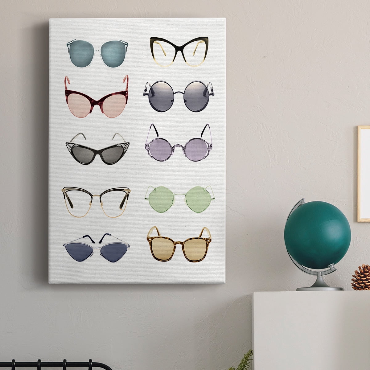 Vintage Glasses I Premium Gallery Wrapped Canvas - Ready to Hang