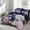 Blue 2, variant on 7 Pieces King Size Botanical Floral Bedding Set, Soft Microfiber Purple Bed Kit with Sheets and Pillowcases