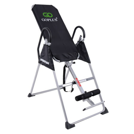 Goplus Foldable 2017 Premium Gravity Inversion Table Back Therapy Fitness