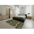 thumbnail image 4 of Ahgly Company Indoor Square Abstract Copper Green Abstract Area Rugs, 3' Square, 4 of 6