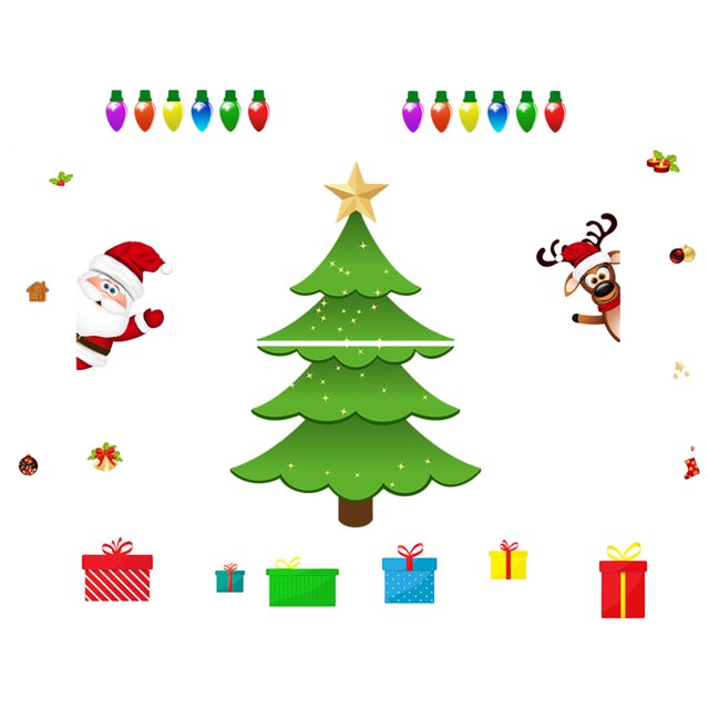 1 juego de imanes navideños para refrigerador, adorables pegatinas magnéticas para decoración de fiestas navideñas.