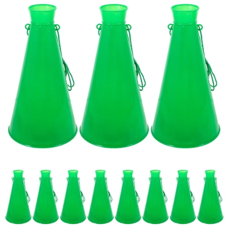 BESTYASH 8Pcs High Volume Green Stadium Horns Plastic Party Horns for Cheering