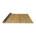 thumbnail image 2 of Ahgly Company Indoor Round Abstract Brown Modern Area Rugs, 3' Round, 2 of 4