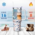 thumbnail image 4 of 4th of July 40oz Tumbler Cup with Handle and Straw, Red and Blue Stars Gifts for Women Men, Patriotic Stainless Steel Insulated Water Bottle 1PC, 4 of 6