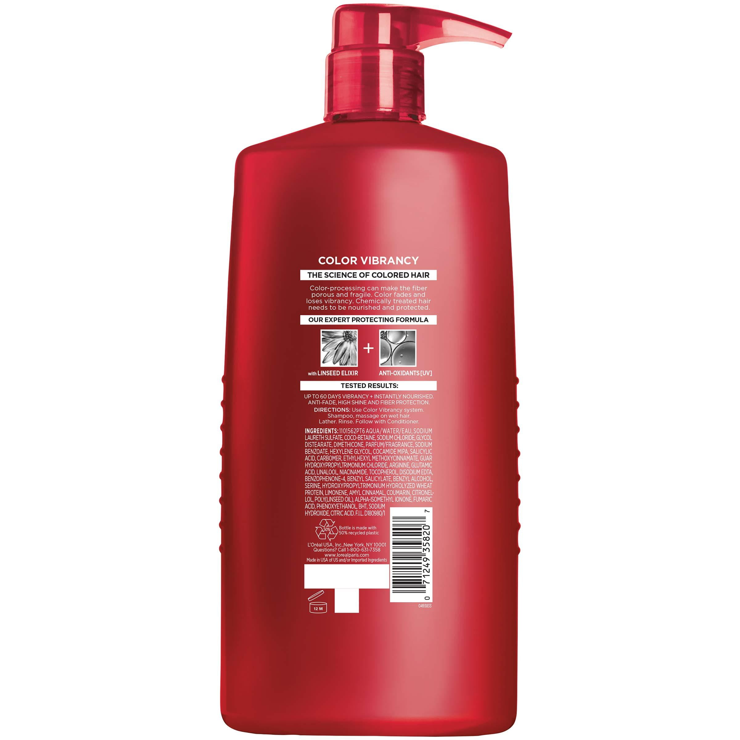 L'Oreal Elvive Color Vibrancy Protecting Shampoo for Color Treated Hair 28 fl oz