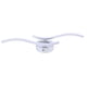 thumbnail image 2 of Luz colgante Irfora 2 ramas L-ED Waved Light White 12W Lámpara de techo de aluminio para dormitorio Lámpara de decoración de sala de estar Irfora Luz colgante, 2 of 7