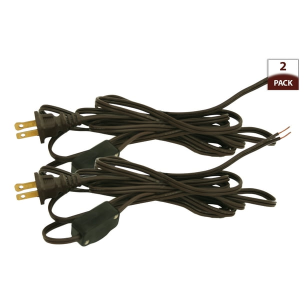 Royal Designs Brown 9 Foot Replacement Lamp Cord with High/Low Rotary