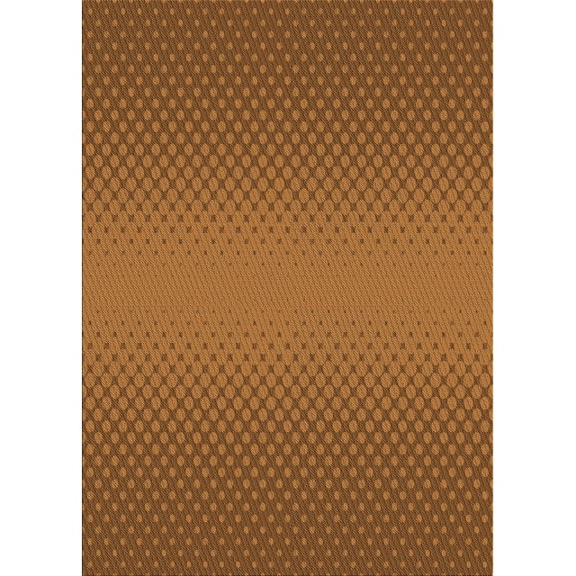 Ahgly Tapis Rectangulaire Lavable en Machine Intérieur Transitionnel Brun Selle, 2 Pieds x 4 Pieds
