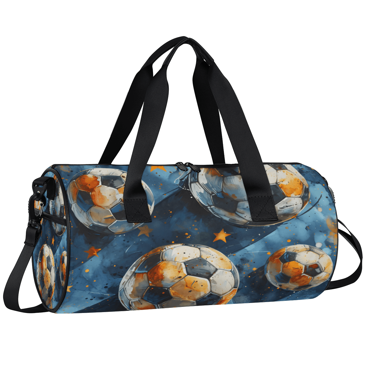 Qzjjjmy Soccer Bag for Boys Football Foldable Sport Duffel Bag Kids Men Sport Gym Bag
