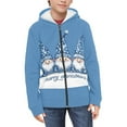 thumbnail image 2 of DISNIMO Blue Christmas Hoodie Girls Santa Claus Zip Hoodie Kids Girls Hoodie Coat Boys Hoodie Sweatshirt Zipper Hooded Sweatshirts for Girl Hoodie 8-10 Childrens Hoodie Jackets for Juniors, 2 of 7