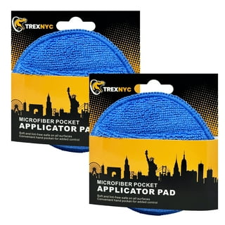 10 Pcs Car Wax Applicator Pads Kit 5 inch Microfiber Sponge Applicators  Soft Foam Waxing Pads (Blue) 