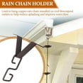 thumbnail image 2 of OIUR Rain Chain Gutters Adapter Clip High Durability Easy to Install Universal V-Shaped Hook Hanger Rain Chain Water Diverter Accessories, 2 of 6