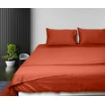 thumbnail image 4 of Cloud Fino 100% Cotton Sheet Set- 4 Piece Sheet Set- 600 Thread count- Flat Sheet, Fitted Sheet ups to 15" Deep pocket and 2 pillowcases- Super Soft Hotel Luxury Sheets Set(Coral,Queen), 4 of 6