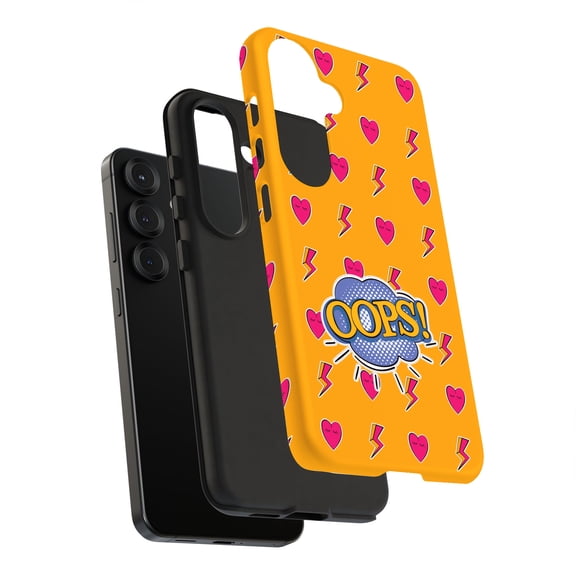 For Samsung Galaxy S10, Dual-Layer, Ooops of Heart Print, USA