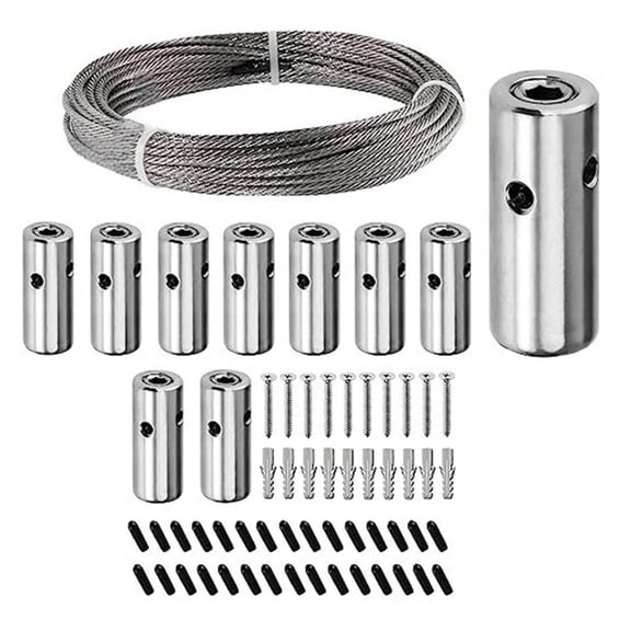 Adjustable 52 Inch Gardening Wire Rope Sturdy Plant Trellises Systems for Indoor Outdoor Vertical Growth