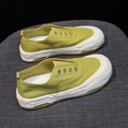 thumbnail image 3 of nsendm Chaussures pour Femmes, Talons Compensés d'Été, Mode Décontractée, Sport, Course, Semelle Épaisse, Jaune 8, 3 of 4