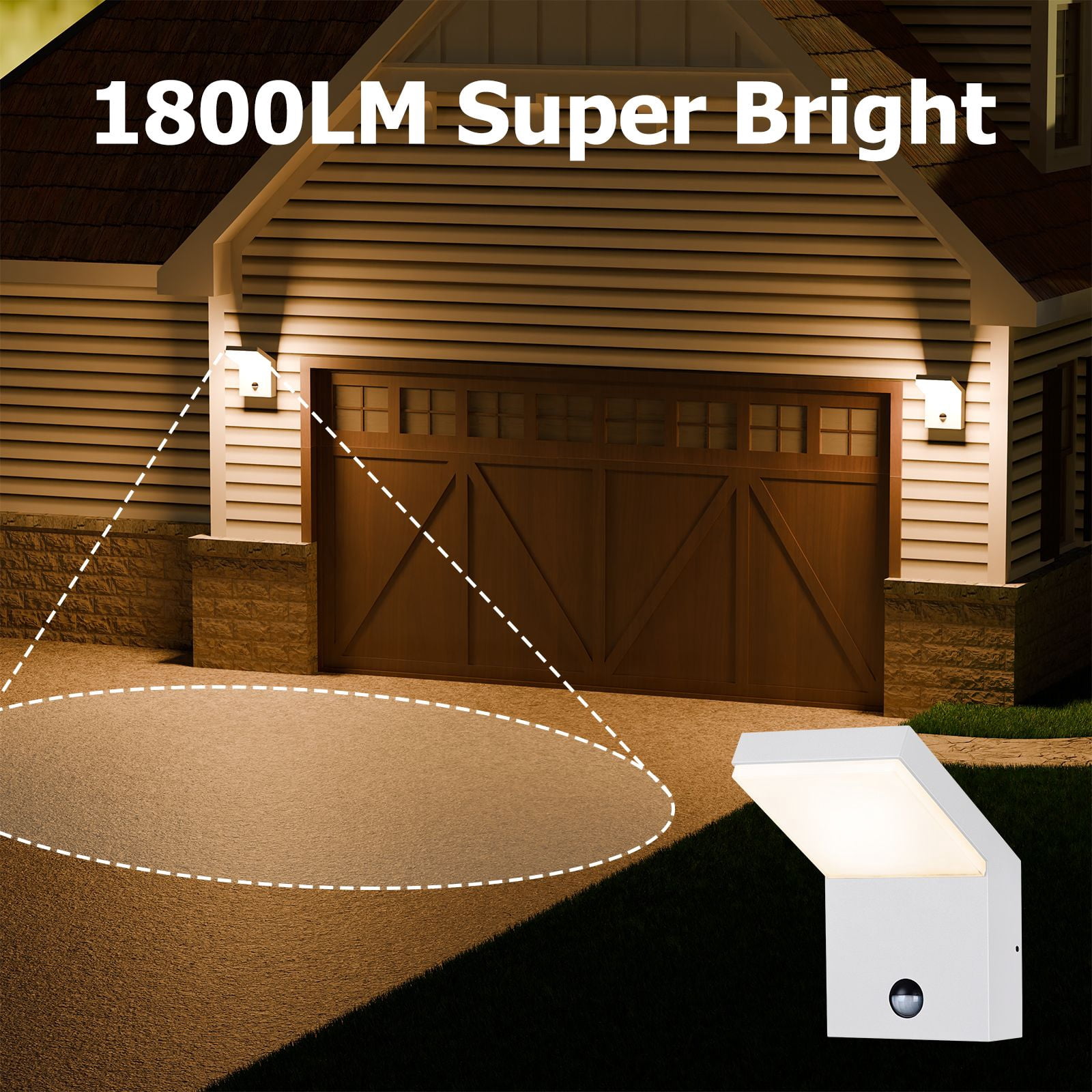 Wall Light Outdoor LED Wall Mount Lamp Wall Sconce with Motion Sensor