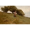 thumbnail image 3 of Helen Sheldon Jacobs Smillie 14x11 Black Modern Framed Museum Art Print Titled - When the Dew is in the Grass (1884), 3 of 5