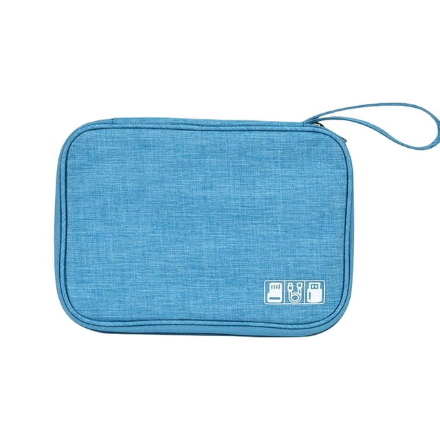 Estuche para cable de carga de datos portátil Seitruly Bolsa de almacenamiento Dispositivo electrónico Cielo azul