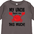 thumbnail image 4 of Inktastic Uncle Loves Me Childs Crab Boys or Girls Long Sleeve Toddler T-Shirt, 4 of 5