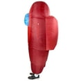 thumbnail image 3 of SUS Crew Among Us Red Imposter Crew Mate Killer Inflatable Adult Costume Unisex, 3 of 4