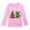 Pink, variant on Toddler Girls Autumn Long Sleeve Christmas Dinosaur Graphic Print Tee Shirt Top Pink 5-6 Years