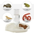thumbnail image 5 of Terrarium Bowl For Reptiles, Plastic Shallow Feeder With 2 In 1 Function And Stable Base Design, High Quality Abs Plastic, Easy To Clean, Natural Design For Bearded Dragons,, 5 of 5