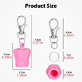 thumbnail image 3 of Keychain Cap For Summer ，Lip Gloss Keychain For Women & Moms No Lip Gloss Included, 3 of 4