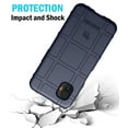 thumbnail image 4 of Case for Galaxy XCover 6 Pro, Nakedcellphone Rugged Shield Protective Cover [Anti-Fingerprint, Matte Grip Texture] for Samsung XCover6 Pro Phone (2022, SM-G736) - Navy Blue, 4 of 7