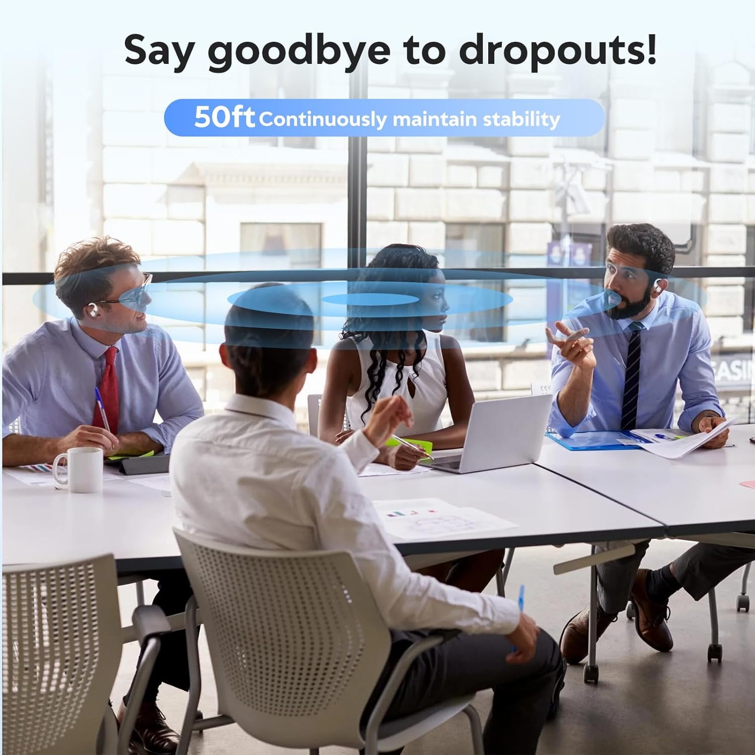 3-in-1 Language Translator Earbuds Real-Time Translation 138 Languages Accents with APP for Learning Travel Business-White