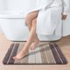 thumbnail image 2 of RV Alfombra de Baño Antideslizante a Rayas 40x60cm - Beige, Alfombra de Baño Súper Suave, Lavable a Máquina, Absorbente, 2 of 5