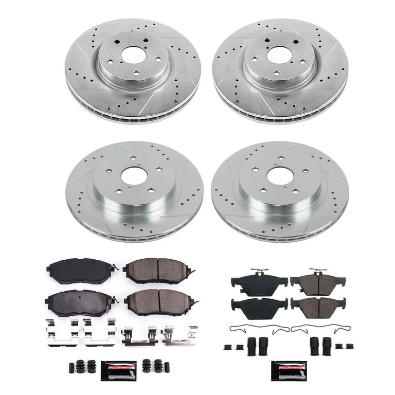 PowerStop Front and Rear Z23 Evolution Sport Carbon-Fiber